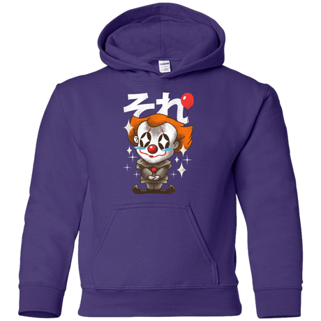 Sweatshirts Purple / YS Kawaii Clown Youth Hoodie