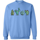 Sweatshirts Carolina Blue / S Kawaii Cute Cactus Plants Crewneck Sweatshirt