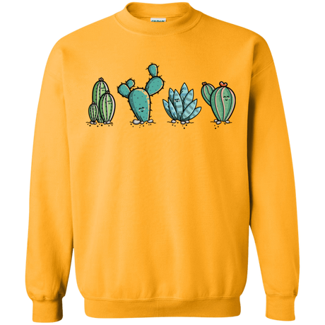 Sweatshirts Gold / S Kawaii Cute Cactus Plants Crewneck Sweatshirt