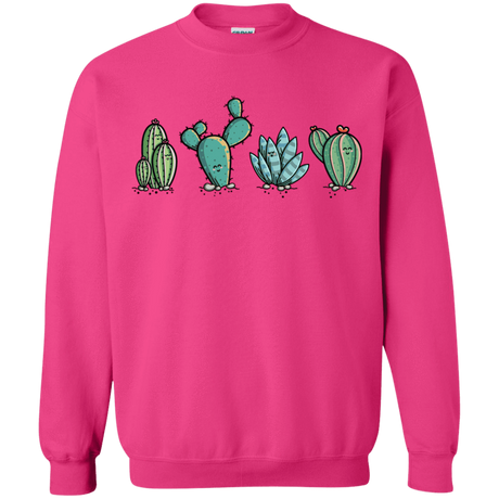 Sweatshirts Heliconia / S Kawaii Cute Cactus Plants Crewneck Sweatshirt