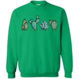 Sweatshirts Irish Green / S Kawaii Cute Cactus Plants Crewneck Sweatshirt