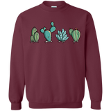 Sweatshirts Maroon / S Kawaii Cute Cactus Plants Crewneck Sweatshirt