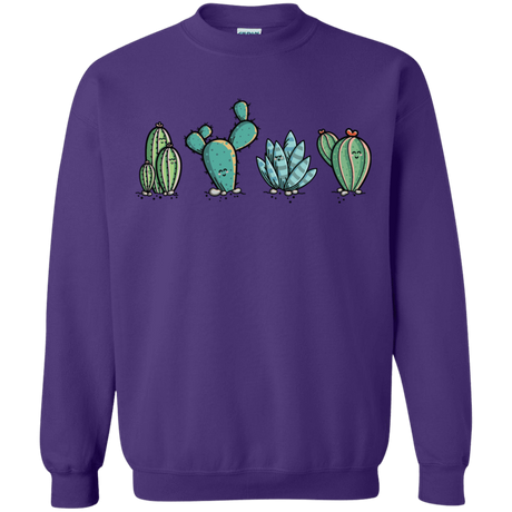 Sweatshirts Purple / S Kawaii Cute Cactus Plants Crewneck Sweatshirt