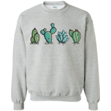 Sweatshirts Sport Grey / S Kawaii Cute Cactus Plants Crewneck Sweatshirt