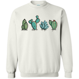 Sweatshirts White / S Kawaii Cute Cactus Plants Crewneck Sweatshirt