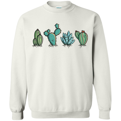 Sweatshirts White / S Kawaii Cute Cactus Plants Crewneck Sweatshirt