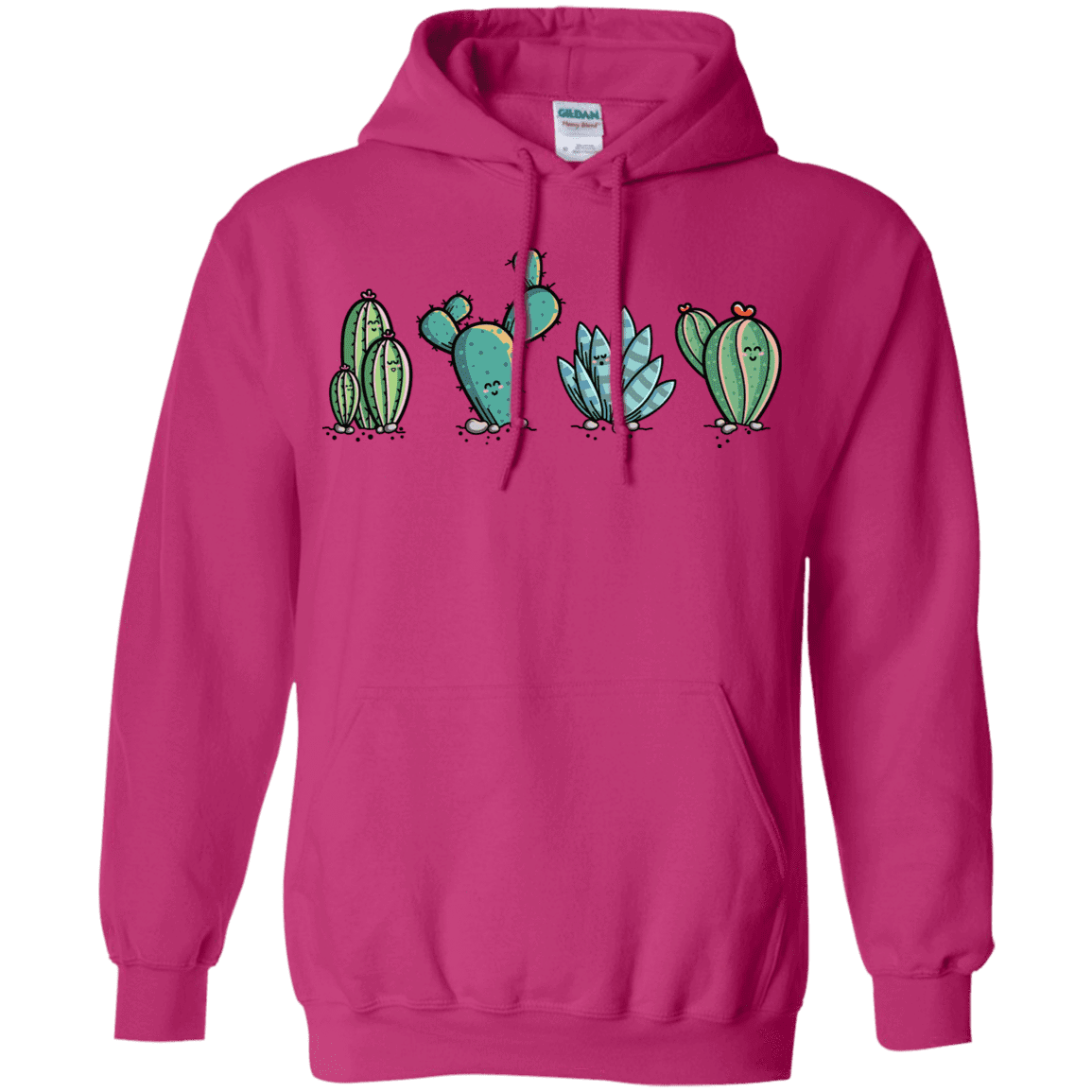 Sweatshirts Heliconia / S Kawaii Cute Cactus Plants Pullover Hoodie