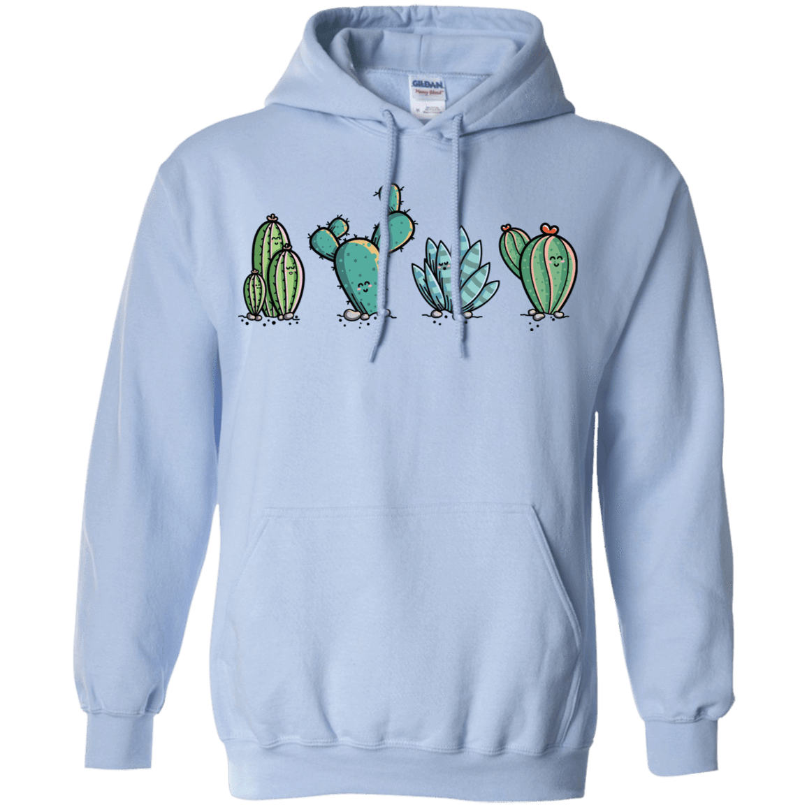 Sweatshirts Light Blue / S Kawaii Cute Cactus Plants Pullover Hoodie