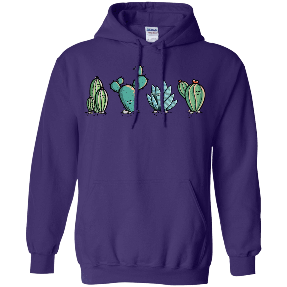 Sweatshirts Purple / S Kawaii Cute Cactus Plants Pullover Hoodie