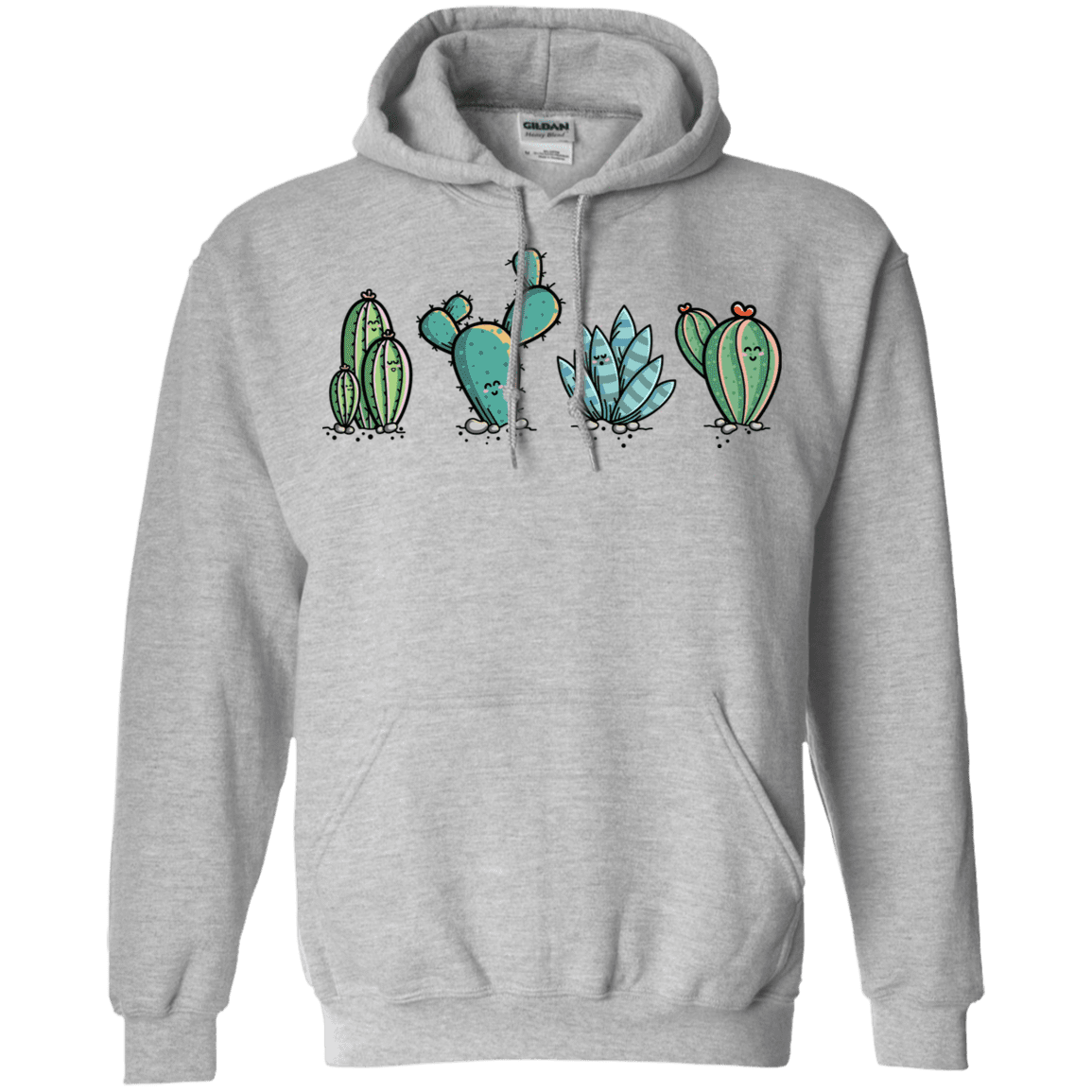 Sweatshirts Sport Grey / S Kawaii Cute Cactus Plants Pullover Hoodie