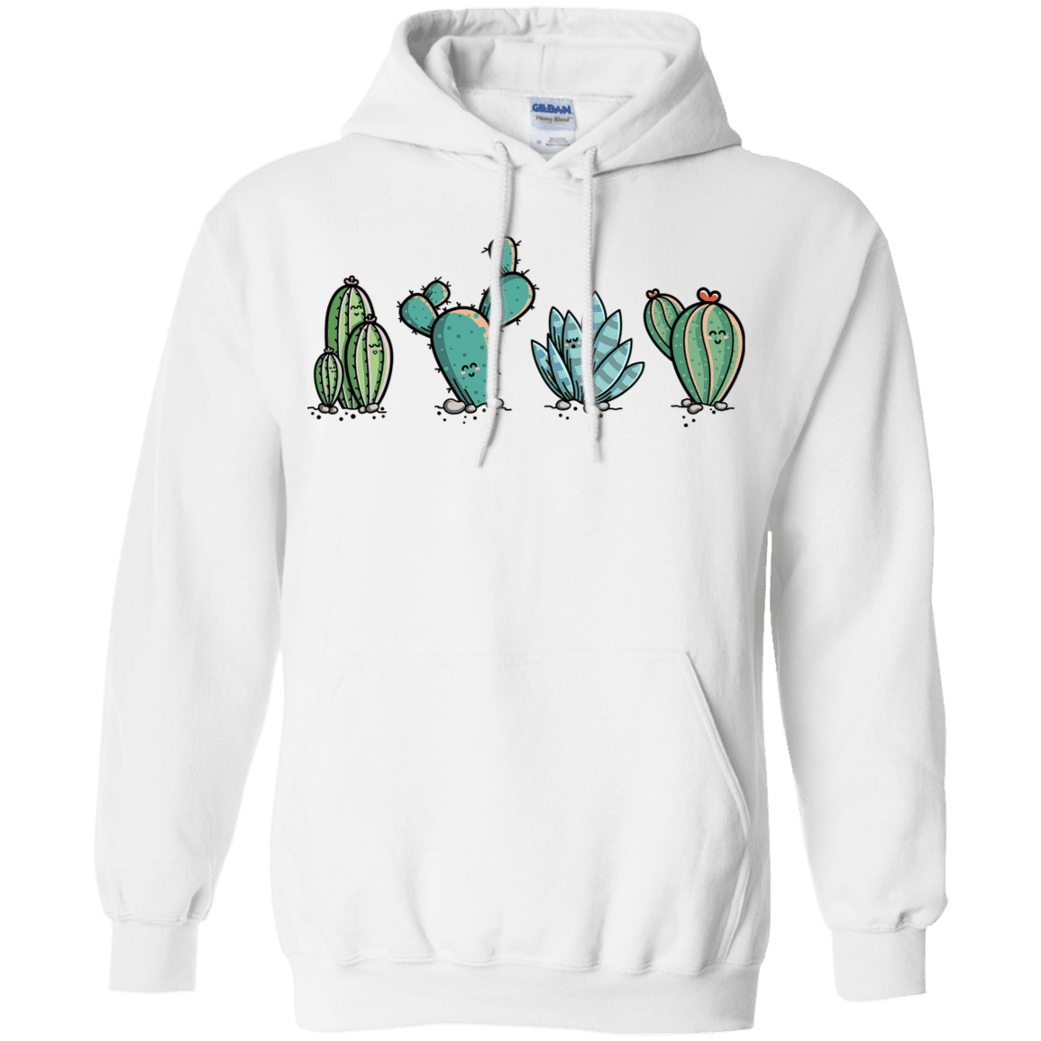 Sweatshirts White / S Kawaii Cute Cactus Plants Pullover Hoodie