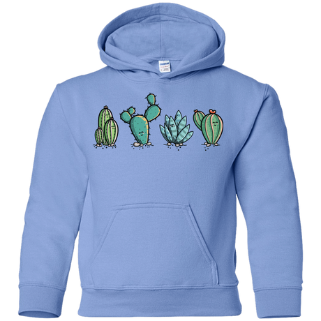 Sweatshirts Carolina Blue / YS Kawaii Cute Cactus Plants Youth Hoodie