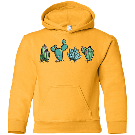 Sweatshirts Gold / YS Kawaii Cute Cactus Plants Youth Hoodie