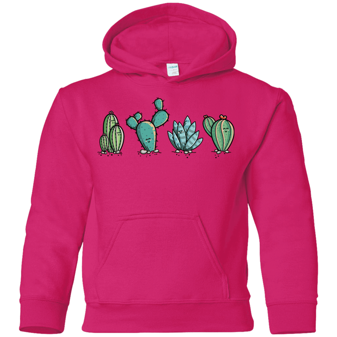 Sweatshirts Heliconia / YS Kawaii Cute Cactus Plants Youth Hoodie