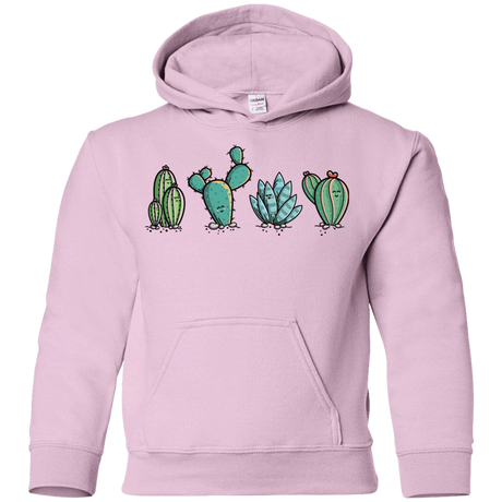 Sweatshirts Light Pink / YS Kawaii Cute Cactus Plants Youth Hoodie