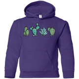 Sweatshirts Purple / YS Kawaii Cute Cactus Plants Youth Hoodie