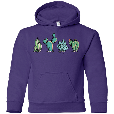 Sweatshirts Purple / YS Kawaii Cute Cactus Plants Youth Hoodie