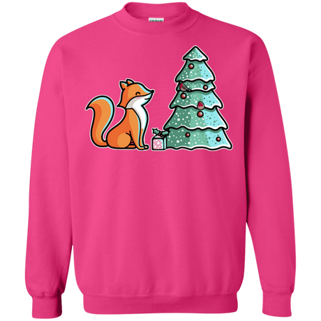 Sweatshirts Heliconia / S Kawaii Cute Christmas Fox Crewneck Sweatshirt