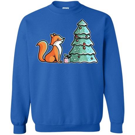 Sweatshirts Royal / S Kawaii Cute Christmas Fox Crewneck Sweatshirt