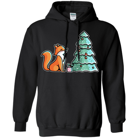 Sweatshirts Black / S Kawaii Cute Christmas Fox Pullover Hoodie