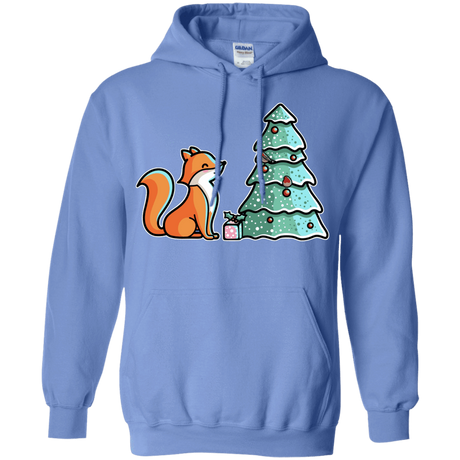 Sweatshirts Carolina Blue / S Kawaii Cute Christmas Fox Pullover Hoodie