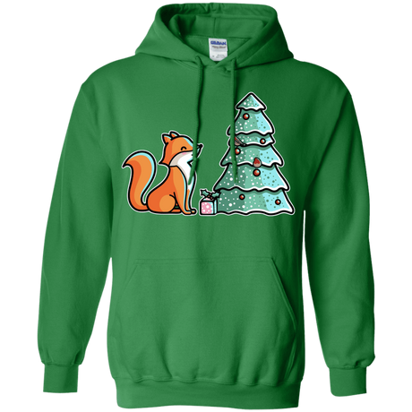 Sweatshirts Irish Green / S Kawaii Cute Christmas Fox Pullover Hoodie