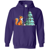 Sweatshirts Purple / S Kawaii Cute Christmas Fox Pullover Hoodie