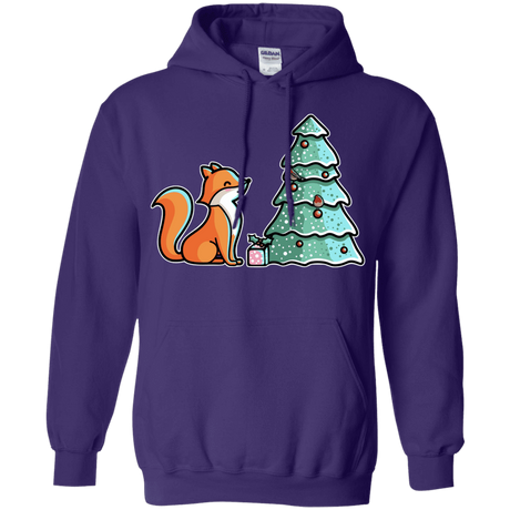 Sweatshirts Purple / S Kawaii Cute Christmas Fox Pullover Hoodie