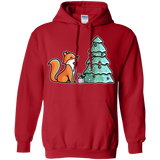 Sweatshirts Red / S Kawaii Cute Christmas Fox Pullover Hoodie