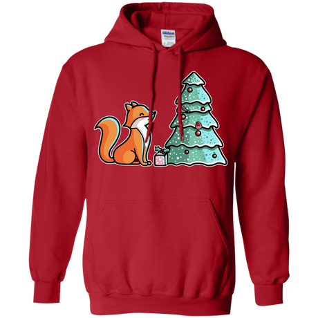 Sweatshirts Red / S Kawaii Cute Christmas Fox Pullover Hoodie