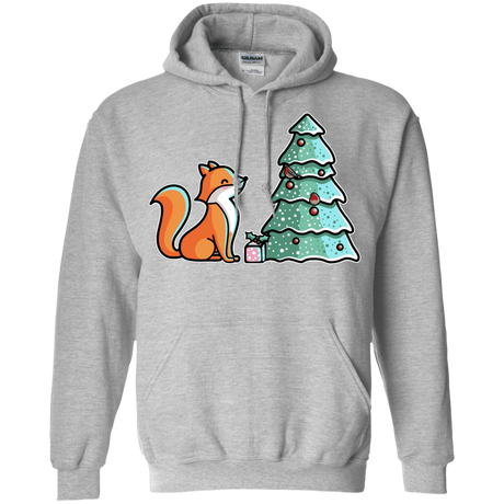 Sweatshirts Sport Grey / S Kawaii Cute Christmas Fox Pullover Hoodie