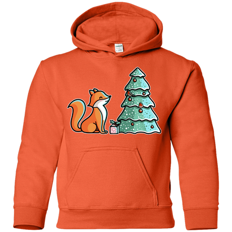 Sweatshirts Orange / YS Kawaii Cute Christmas Fox Youth Hoodie