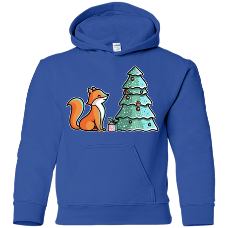 Sweatshirts Royal / YS Kawaii Cute Christmas Fox Youth Hoodie