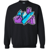 Sweatshirts Black / S Kawaii Cute Crystals Crewneck Sweatshirt