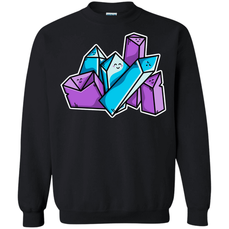 Sweatshirts Black / S Kawaii Cute Crystals Crewneck Sweatshirt