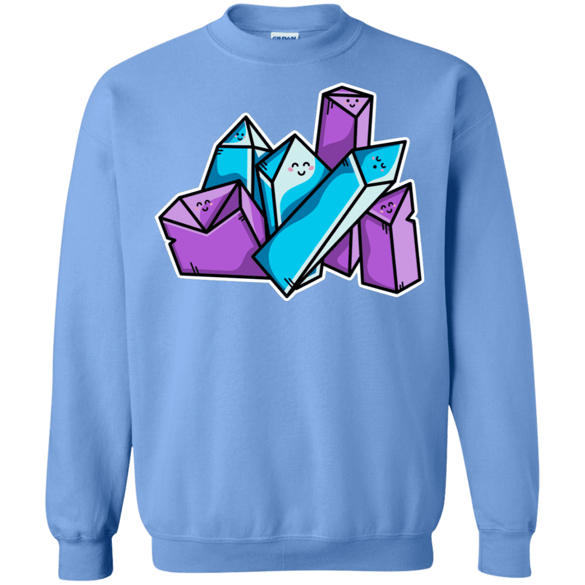 Sweatshirts Carolina Blue / S Kawaii Cute Crystals Crewneck Sweatshirt