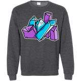 Sweatshirts Dark Heather / S Kawaii Cute Crystals Crewneck Sweatshirt