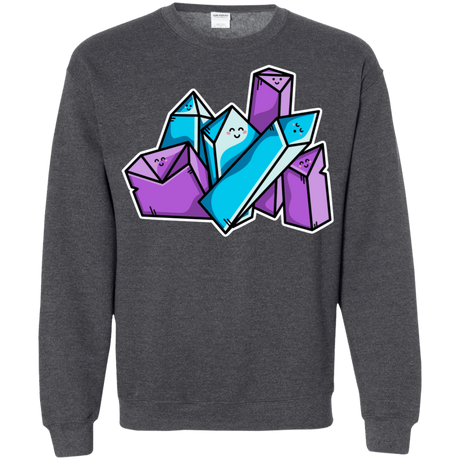 Sweatshirts Dark Heather / S Kawaii Cute Crystals Crewneck Sweatshirt