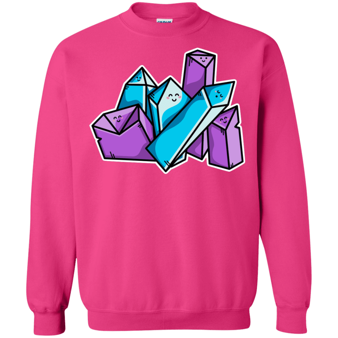 Sweatshirts Heliconia / S Kawaii Cute Crystals Crewneck Sweatshirt