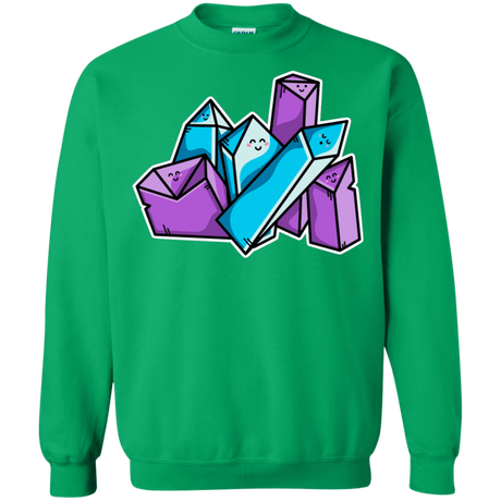 Sweatshirts Irish Green / S Kawaii Cute Crystals Crewneck Sweatshirt