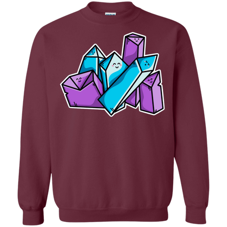 Sweatshirts Maroon / S Kawaii Cute Crystals Crewneck Sweatshirt