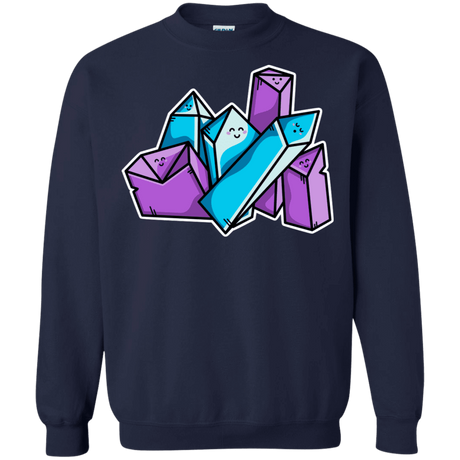 Sweatshirts Navy / S Kawaii Cute Crystals Crewneck Sweatshirt