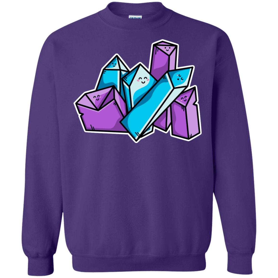 Sweatshirts Purple / S Kawaii Cute Crystals Crewneck Sweatshirt