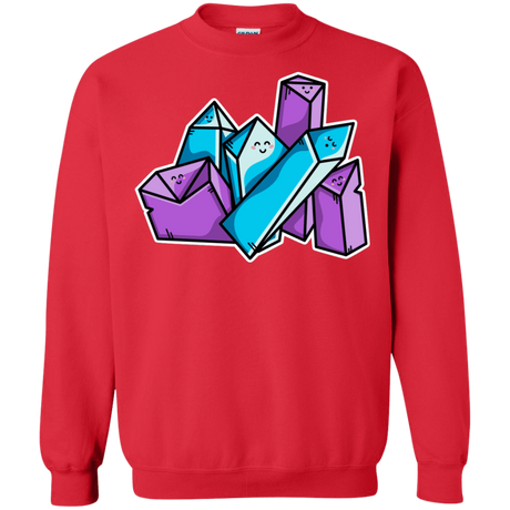 Sweatshirts Red / S Kawaii Cute Crystals Crewneck Sweatshirt