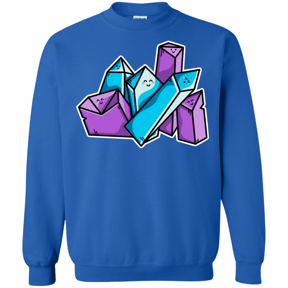 Sweatshirts Royal / S Kawaii Cute Crystals Crewneck Sweatshirt