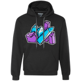 Sweatshirts Black / S Kawaii Cute Crystals Premium Fleece Hoodie