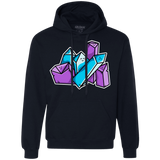 Sweatshirts Navy / S Kawaii Cute Crystals Premium Fleece Hoodie