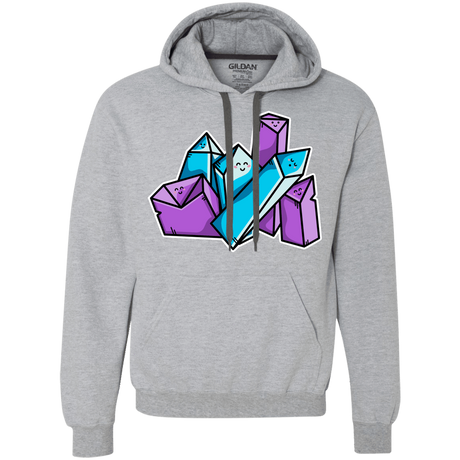 Sweatshirts Sport Grey / L Kawaii Cute Crystals Premium Fleece Hoodie