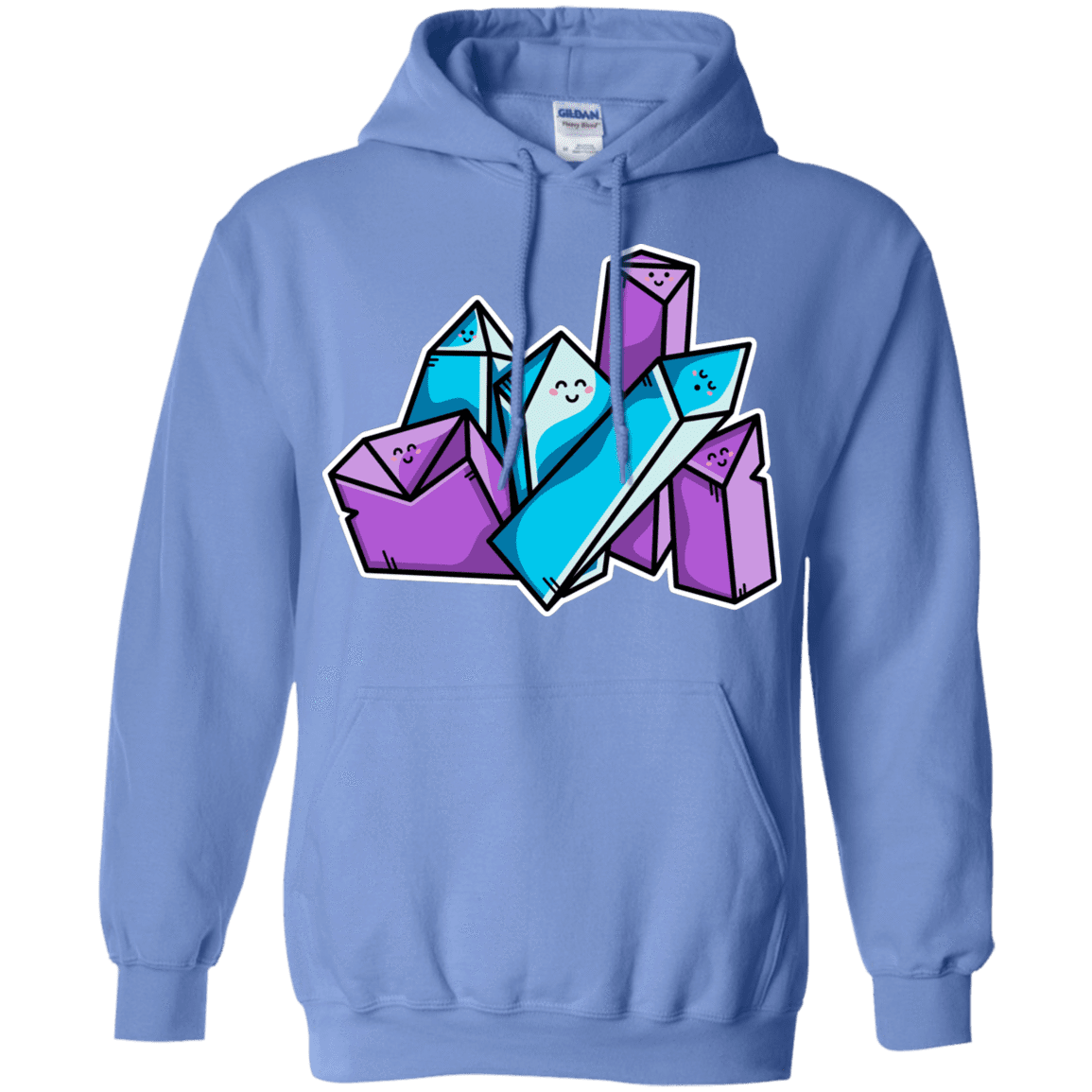 Sweatshirts Carolina Blue / S Kawaii Cute Crystals Pullover Hoodie