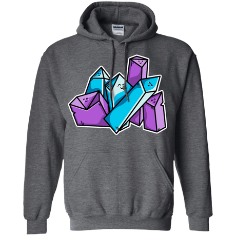 Sweatshirts Dark Heather / S Kawaii Cute Crystals Pullover Hoodie